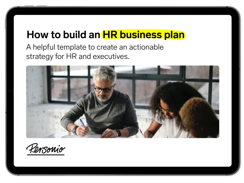 business plan human resources section example