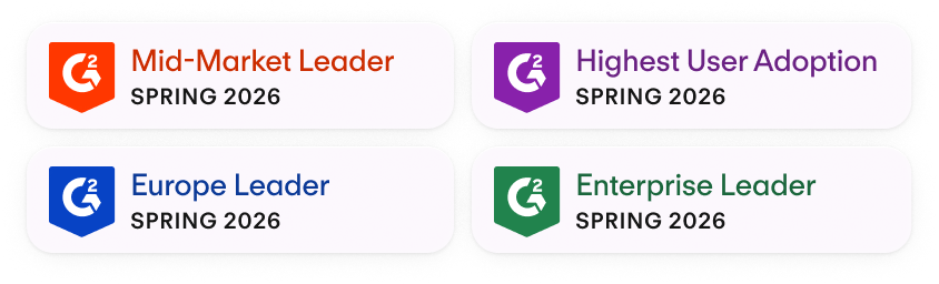 G2 Badges - Personio Gewinner - Spring 2026