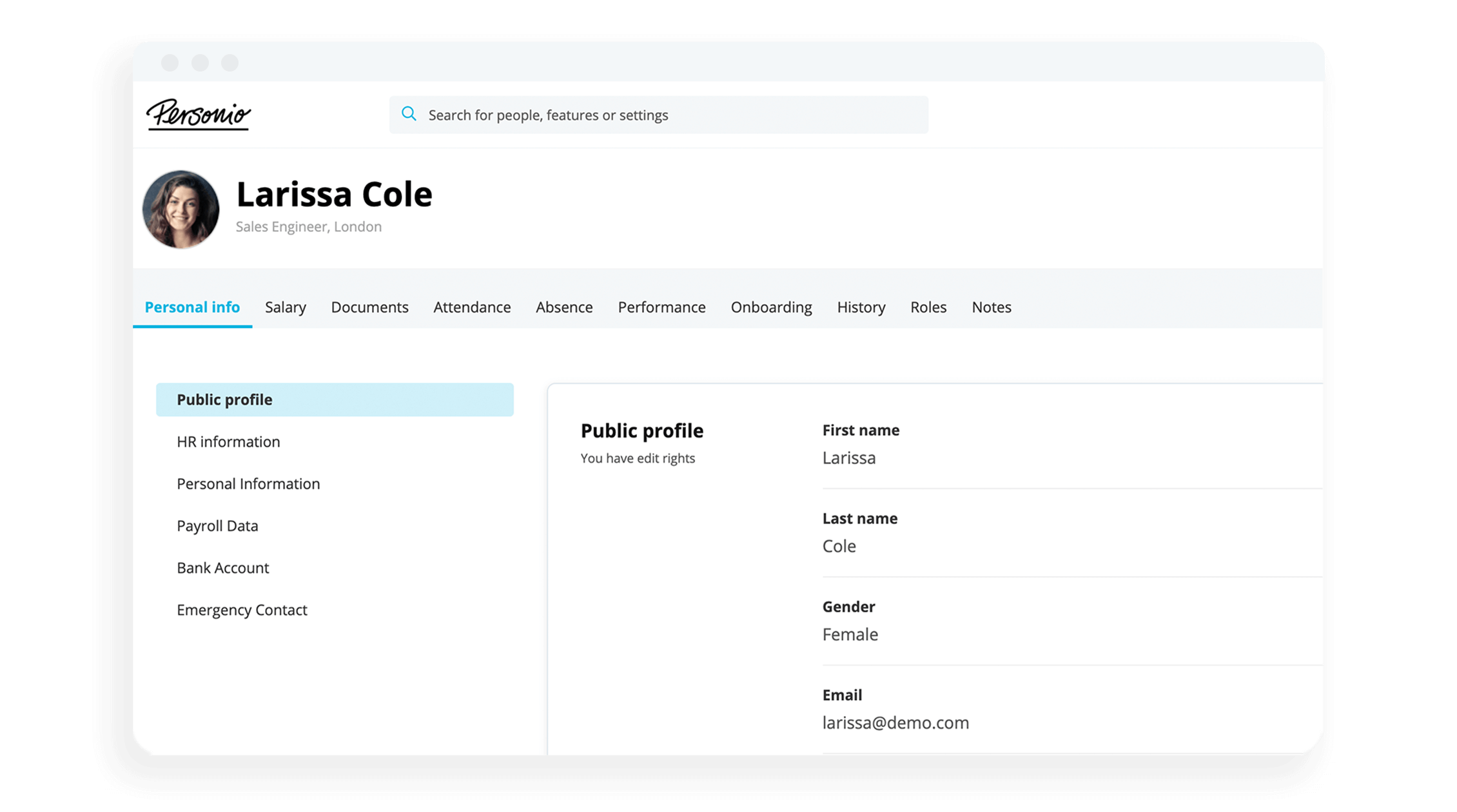 SMB HR - employee data management