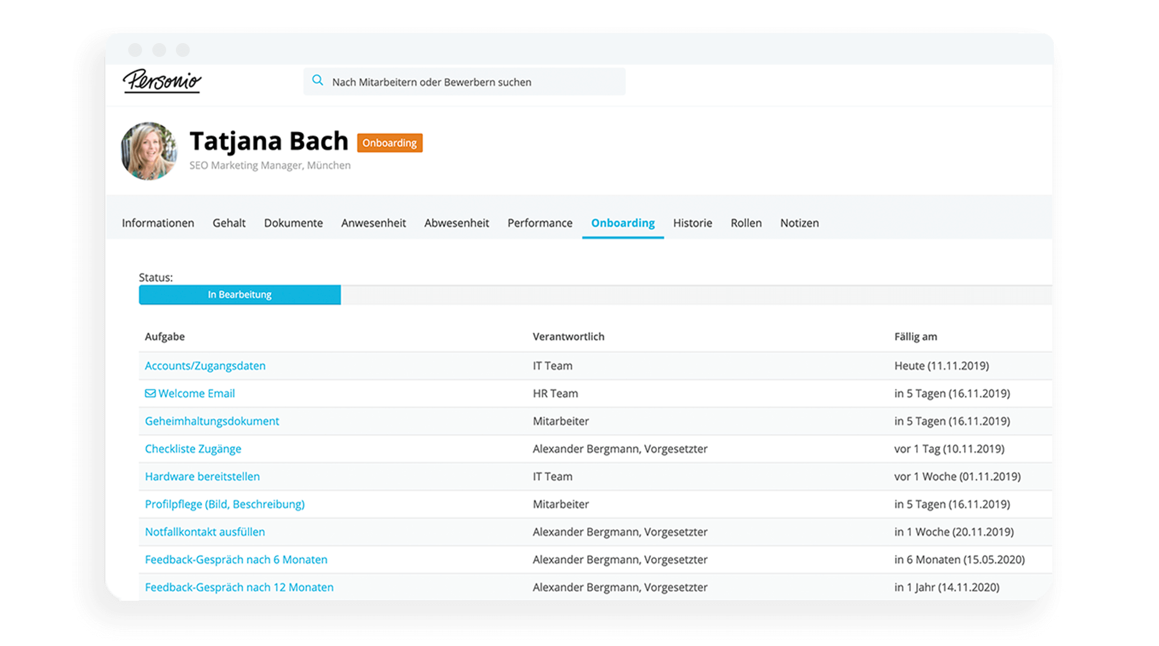 Vorlagen Onboardingliste