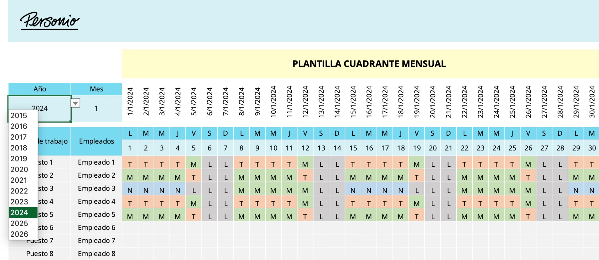 Plantilla cuadrante mensual (4)