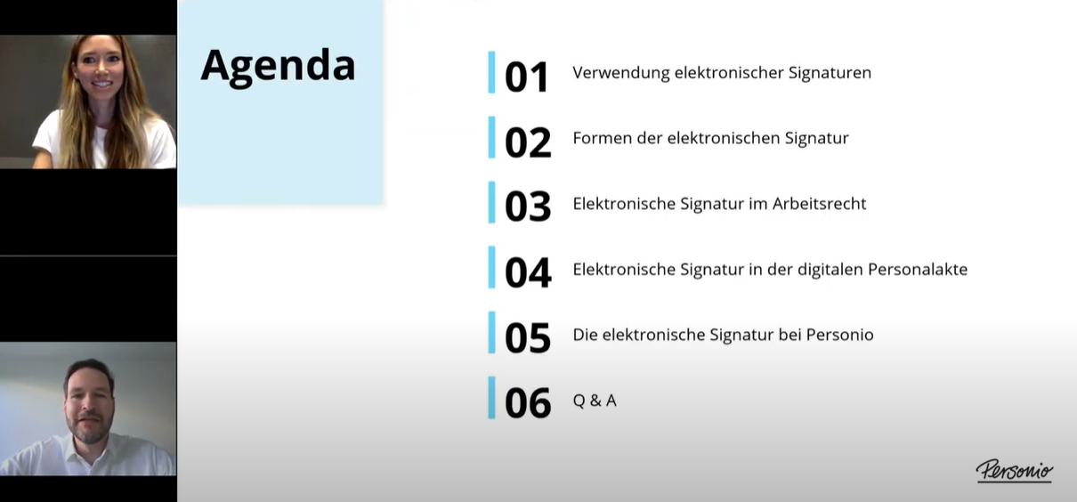 Agenda des Webinars zur elektronischen Arbeitsunfähigkeitsbescheinigung (eAU)