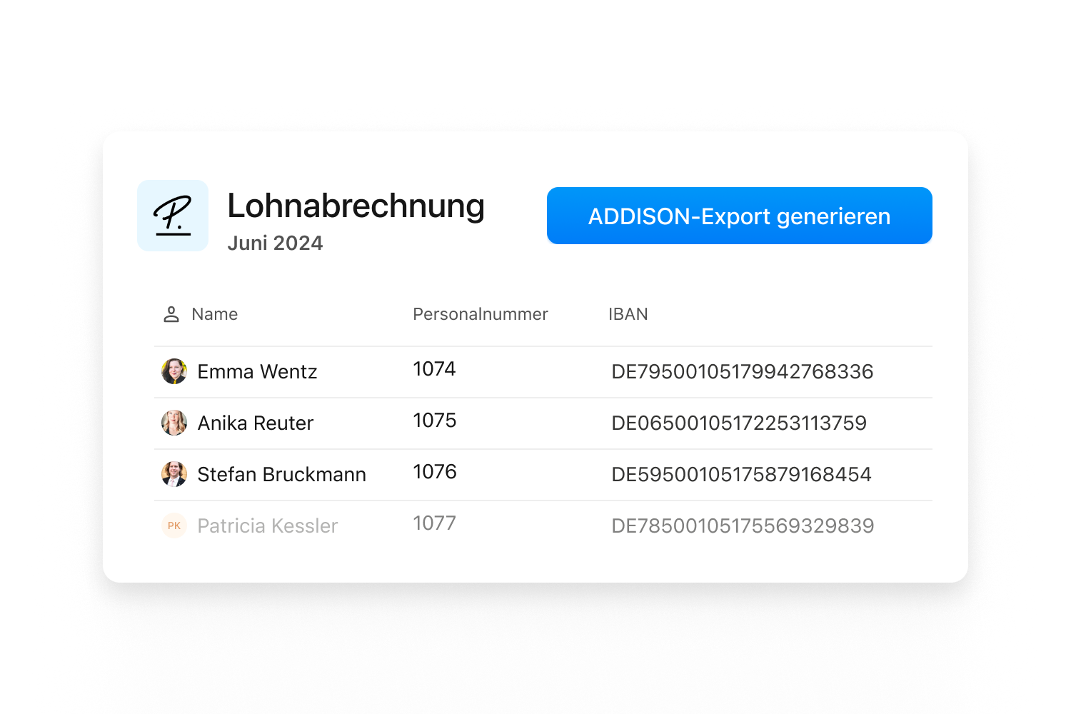 Export-Datei in Personio erstellen