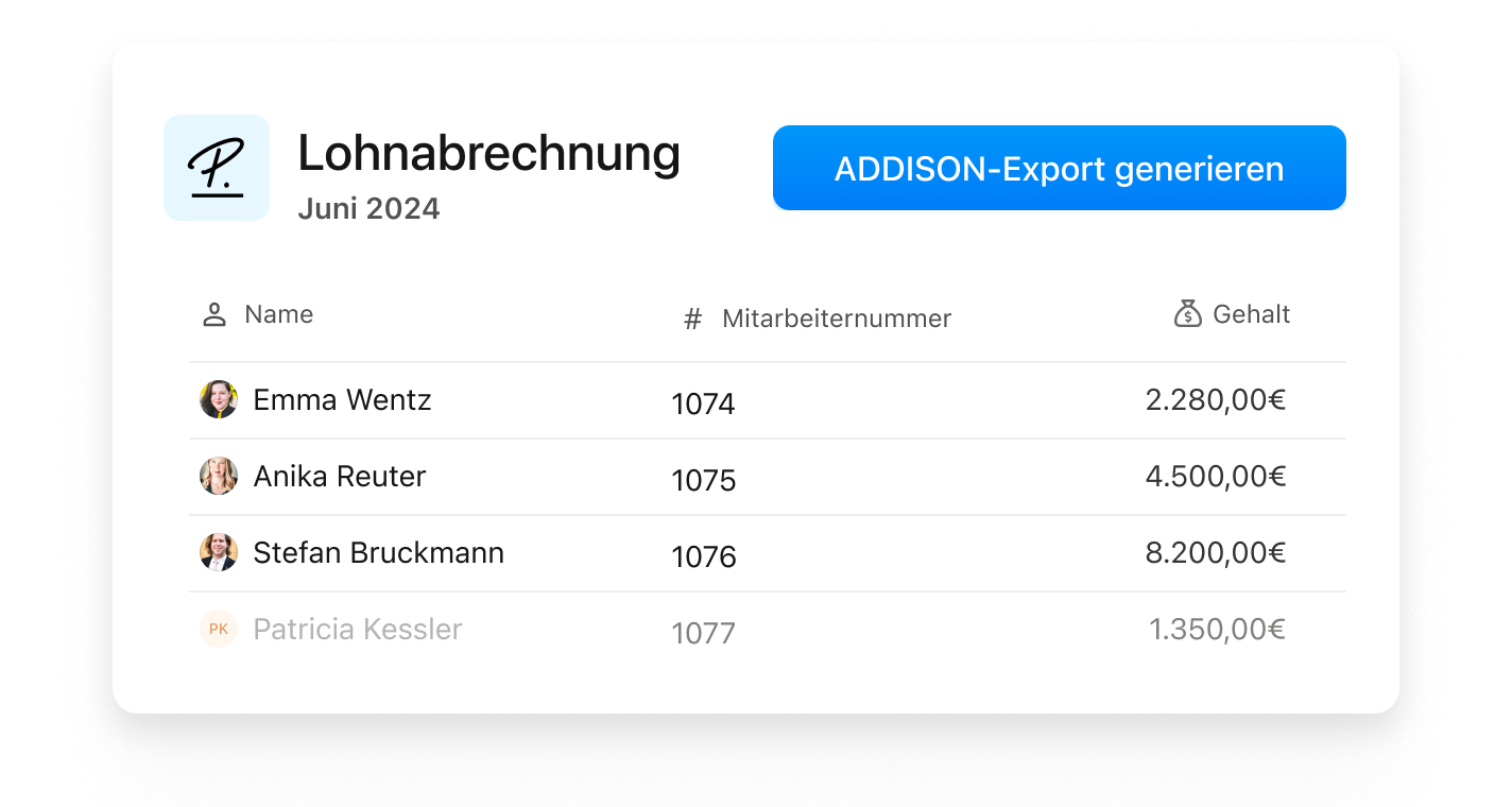 Export-Datei in Personio erstellen