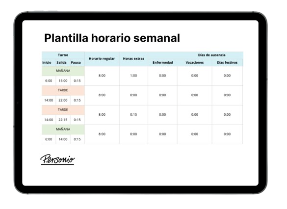 Preview: ES_Template Weekly Timetable