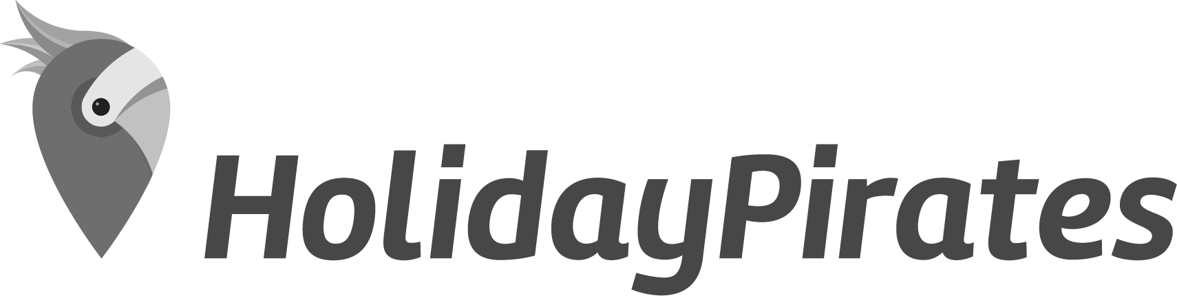 Holiday Pirates Logo Logo b/w