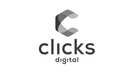 clicks digital Logo - b/w