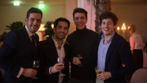 José Carlos López Beiro with team at Christmas party