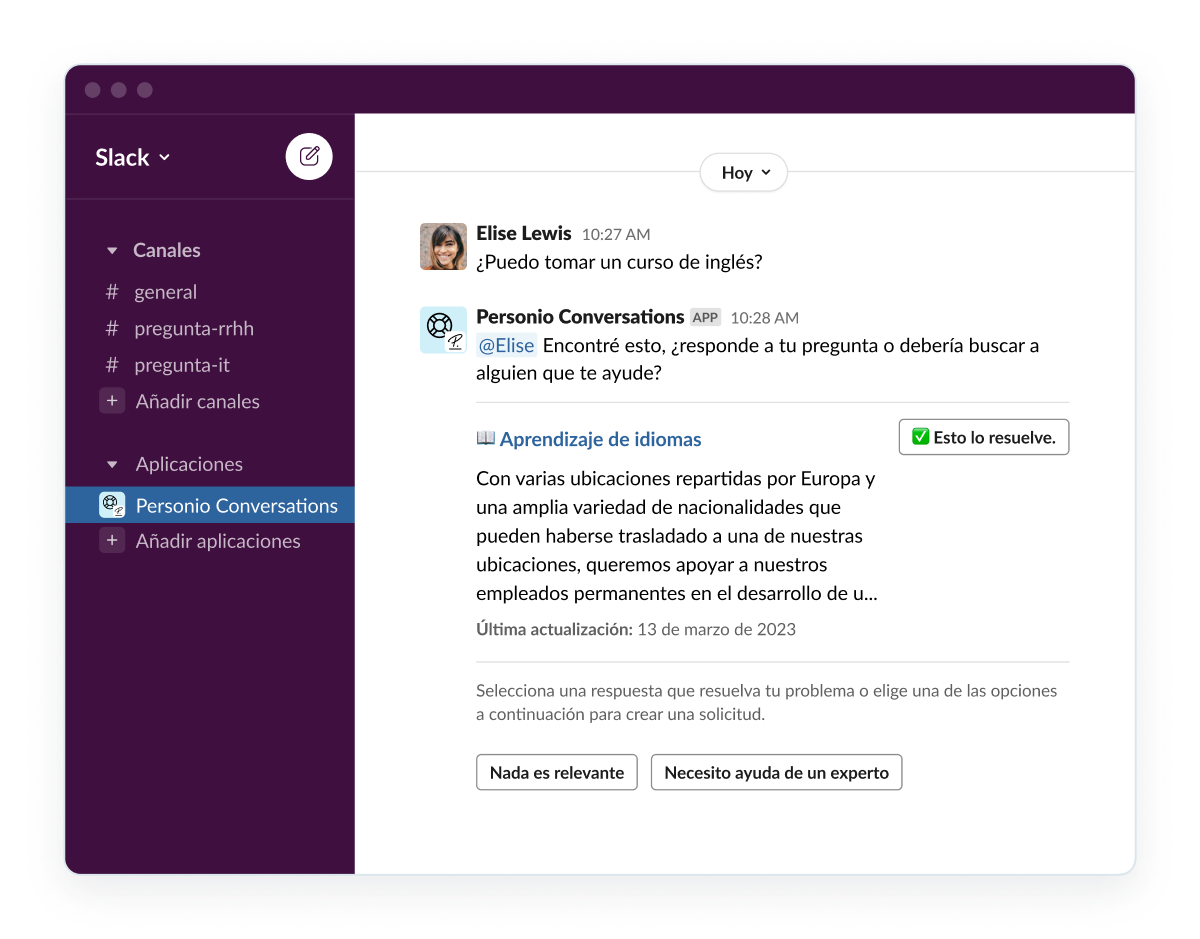 Slack with chatbot