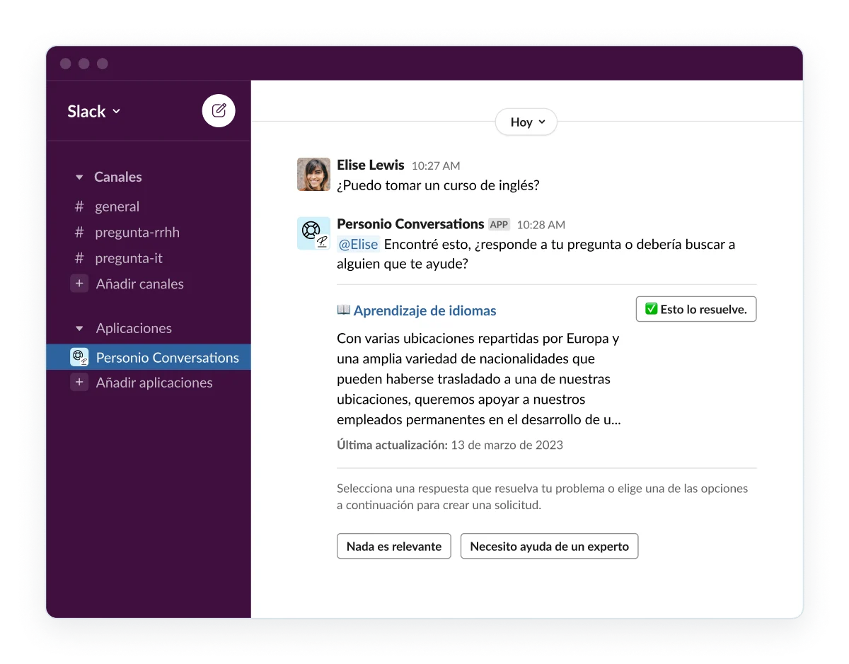 Slack with chatbot