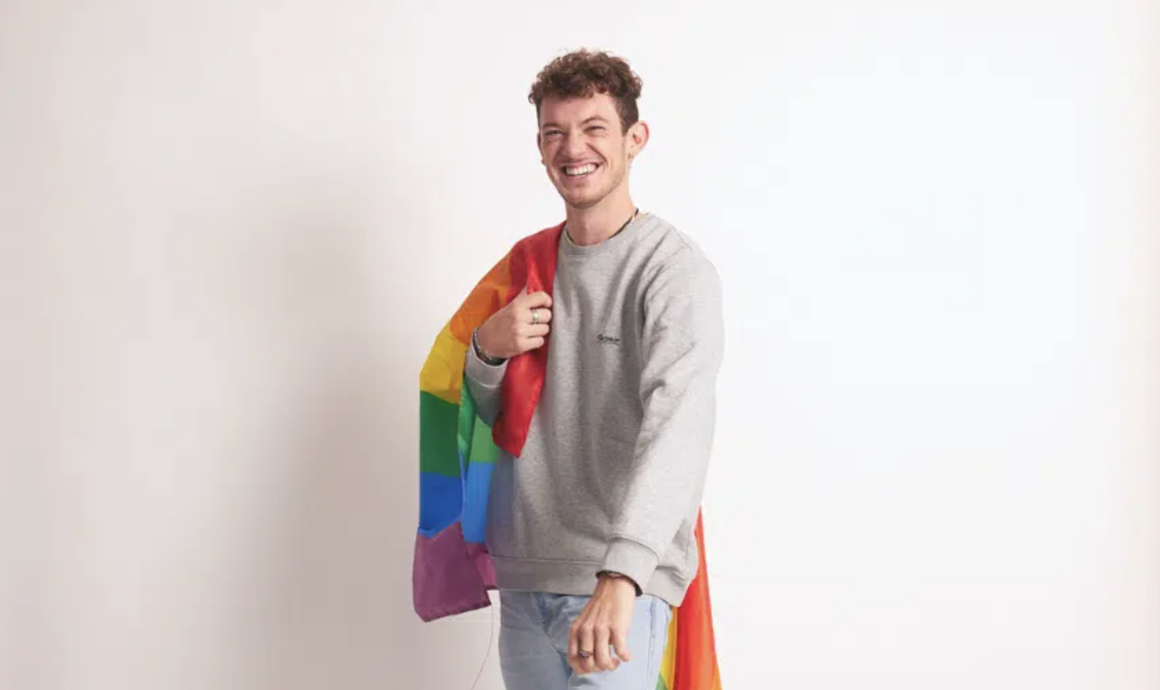 Personio Employee with Pride Flag