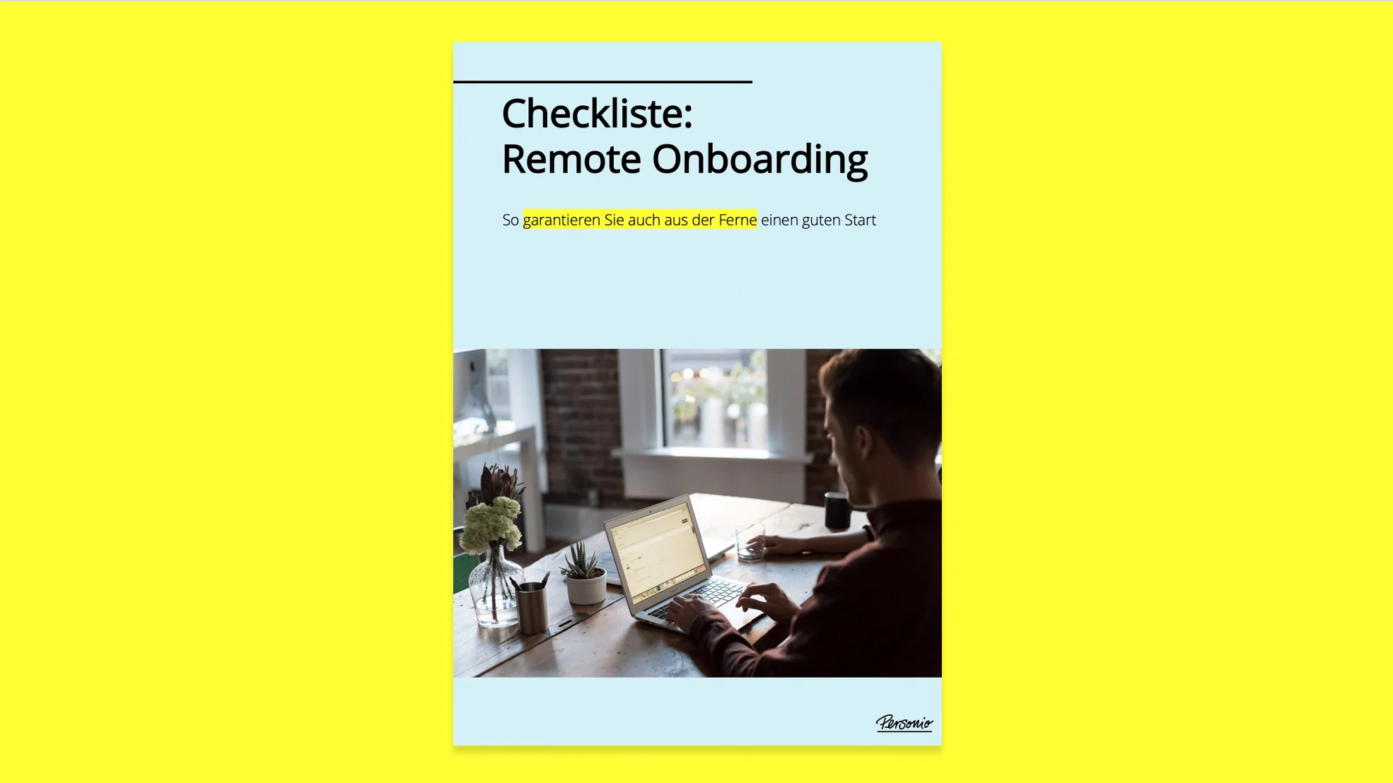 Checkliste Remote Onboarding