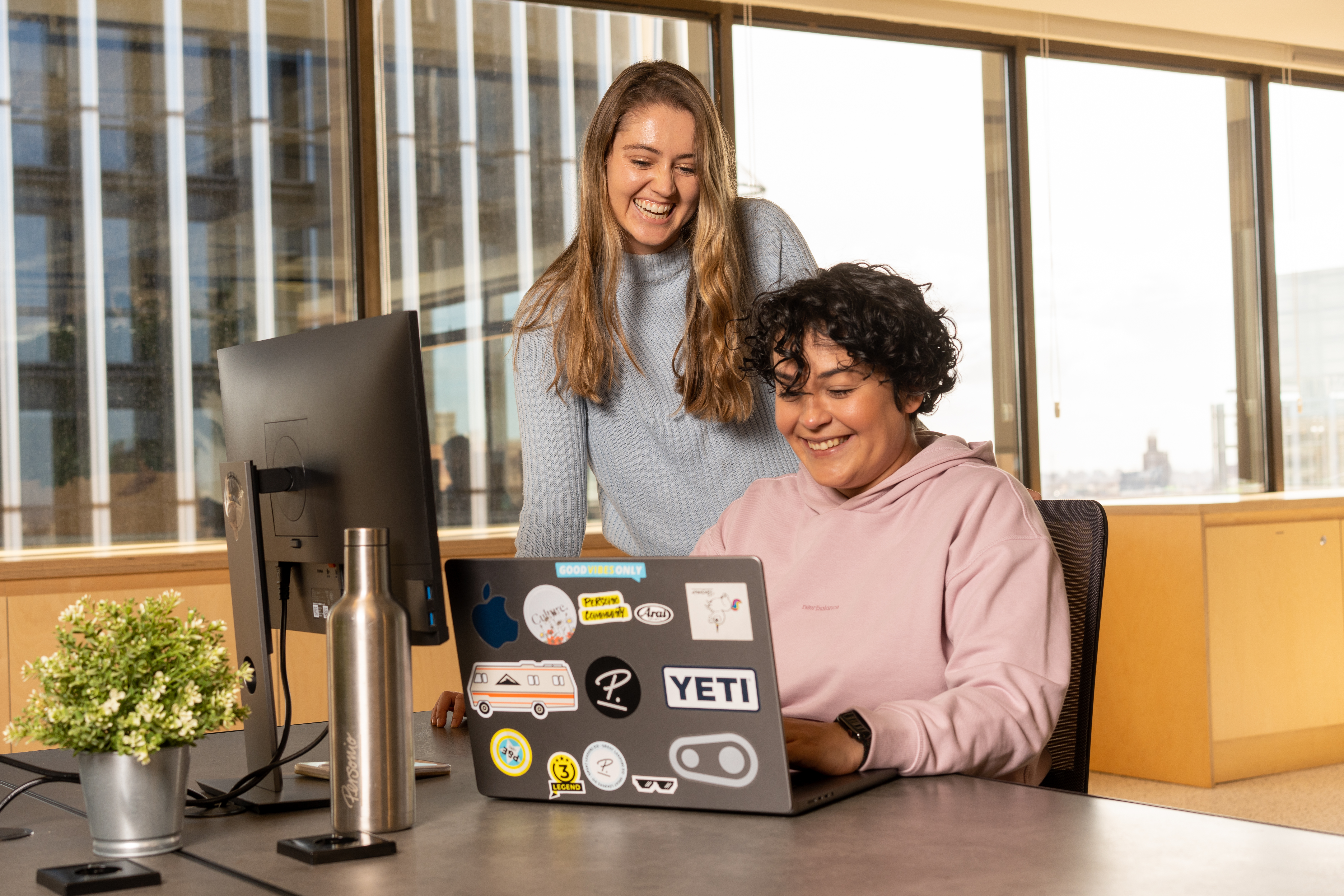 Women working at Madrid office