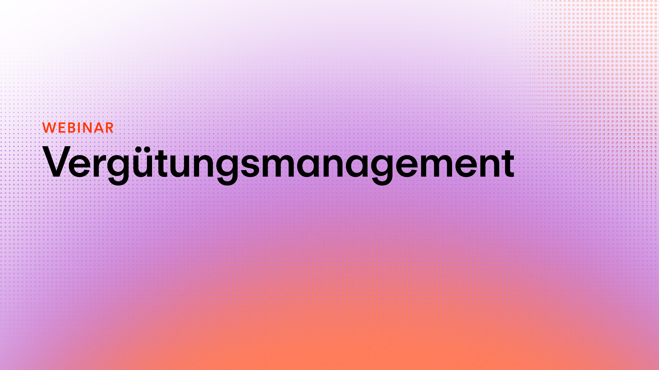 Webinar Compensation Management