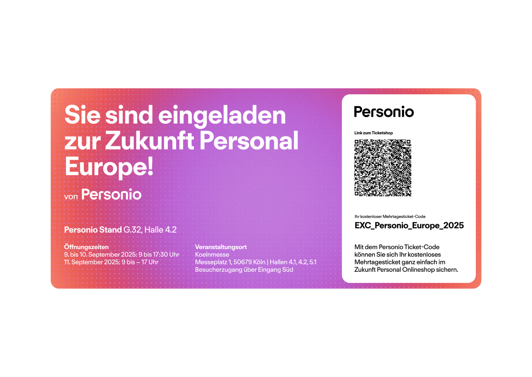 Zukunft Personal Europe Freiticket