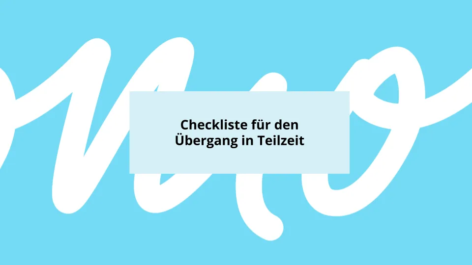 Teaser Checkliste Teilzeit