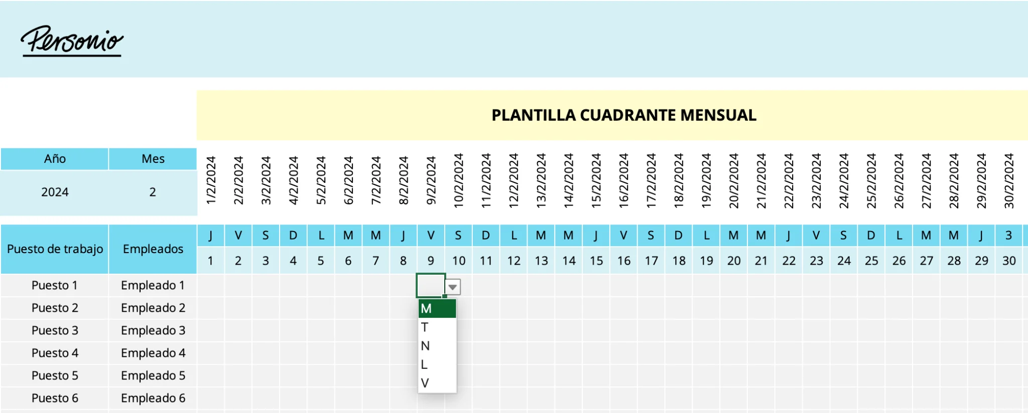 Plantilla cuadrante mensual (2)