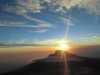 sunrise seen over the distant mawenzi peak!