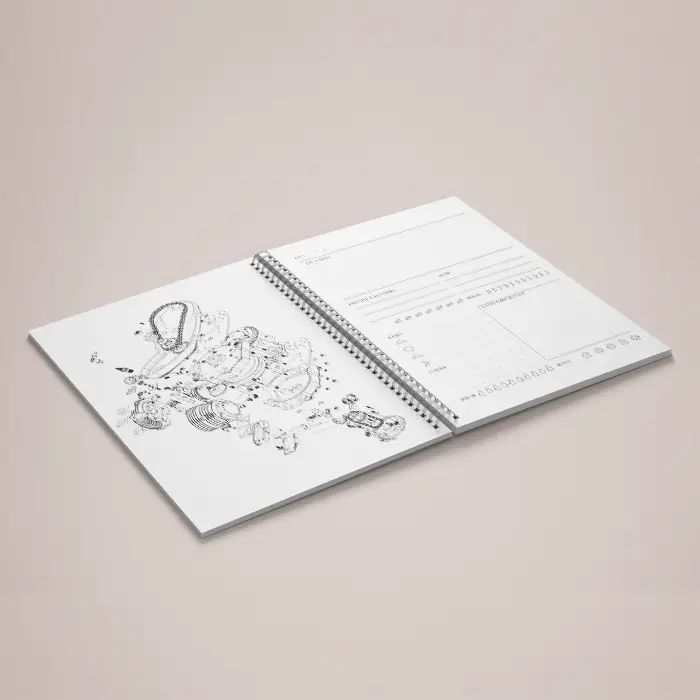 A5 Wiro Bound Booklet | Black Spiral Binding