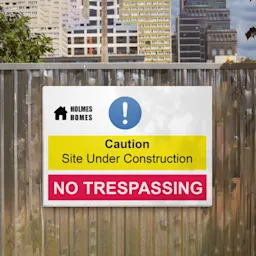 Correx "No Tresspassing" sign Thumbnail