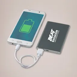 Branded Phone Charger - Titanium Thumbnail