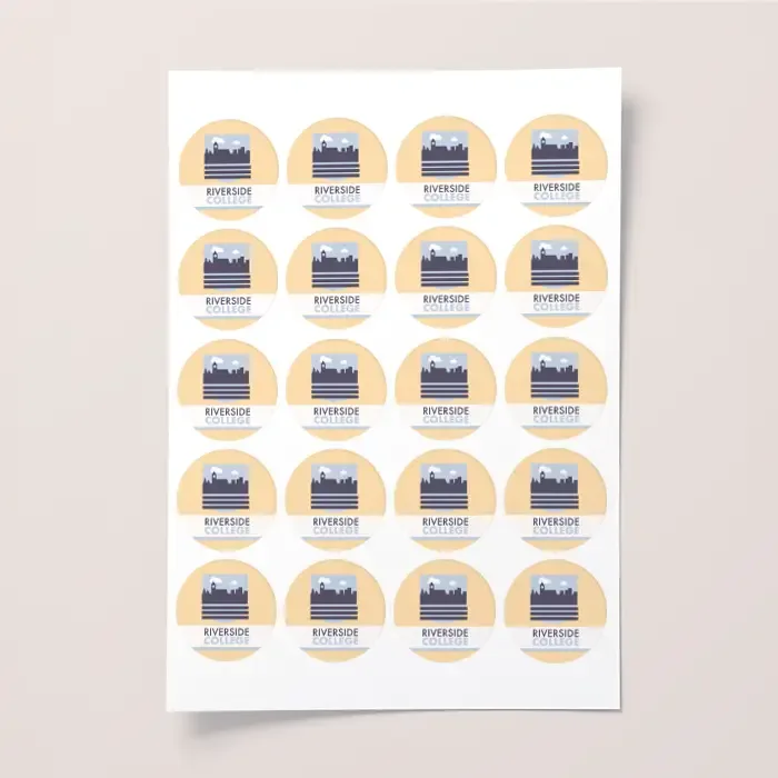 Circle brand stickers