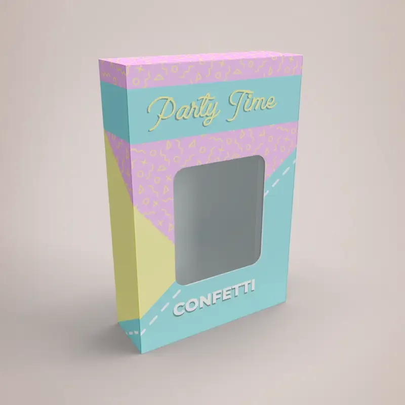 Printed box with window - 60x20x90