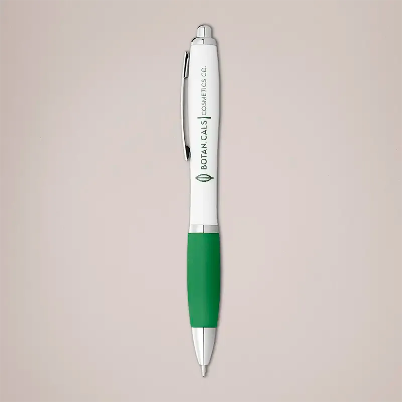 Printed pens - green grip