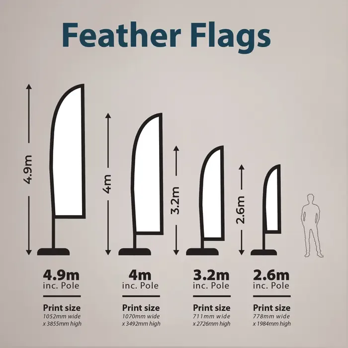 Personalised Flags - Size Guide