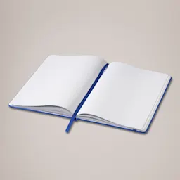 Royal Blue Personalised A5 Notebook - Open Thumbnail
