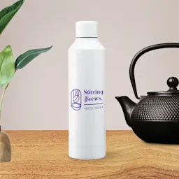 Vorlich Stainless Steel Bottle - White Thumbnail