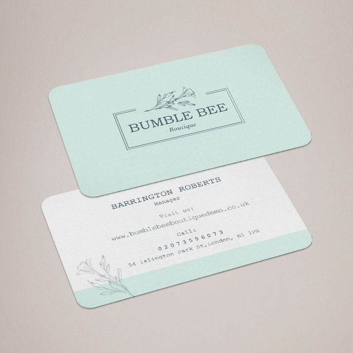 Rounded Corner Business Cards 6mm radius