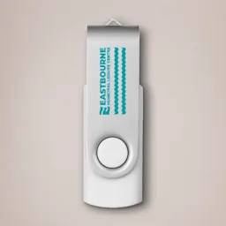 White Branded USB Stick Thumbnail