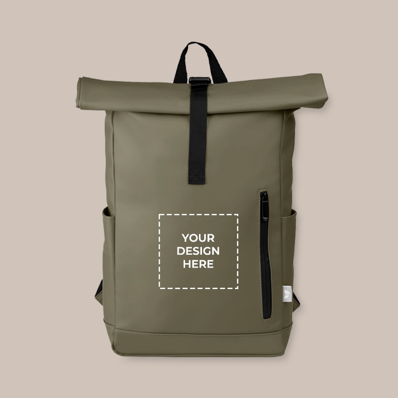 Taransay rolltop backpack for branding