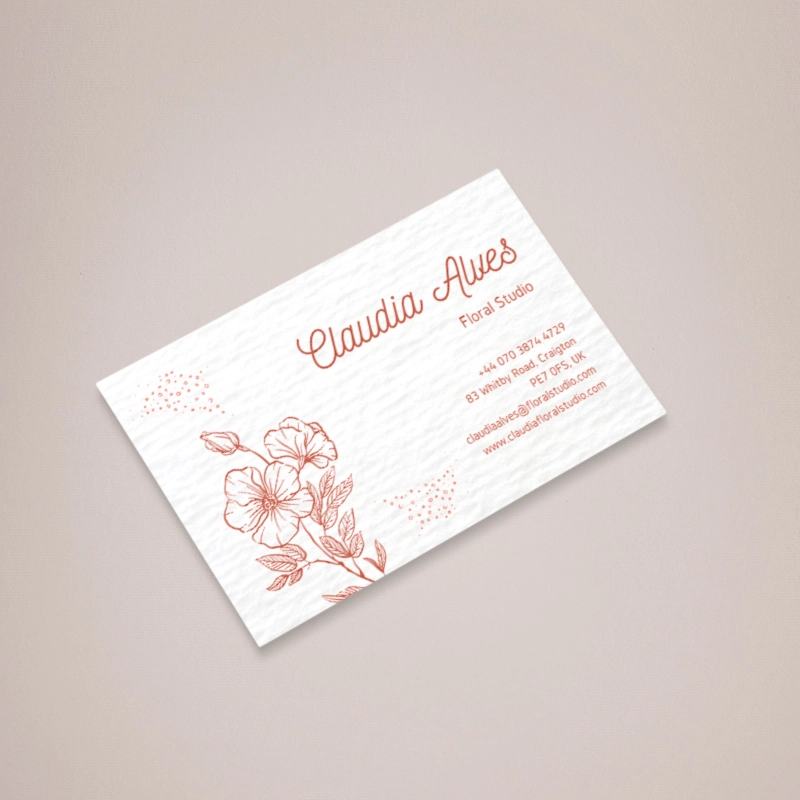 Uncoated business cards