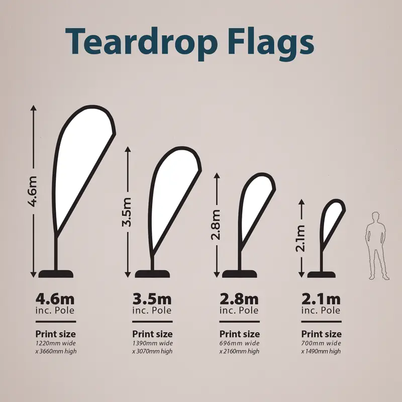 Teardrop Size Guide