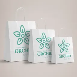 White Kraft Paper Bag - Size Comparison Thumbnail