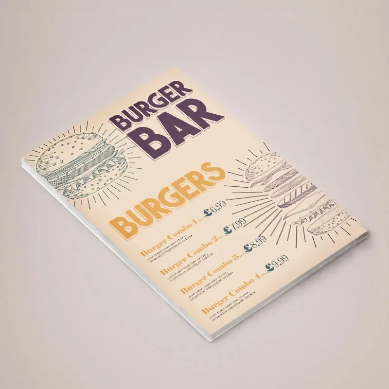 KAPA Tex 5mm Burger Bar Sign