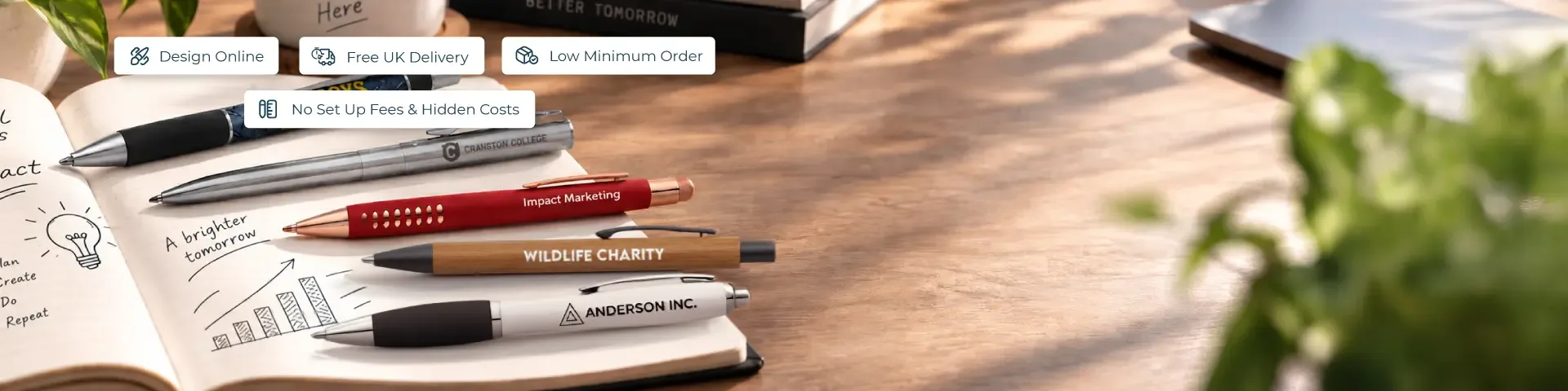 Branded pens