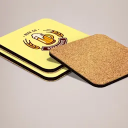 Personalised Coasters. 3mm mdf base with 1mm additional cork layer Thumbnail