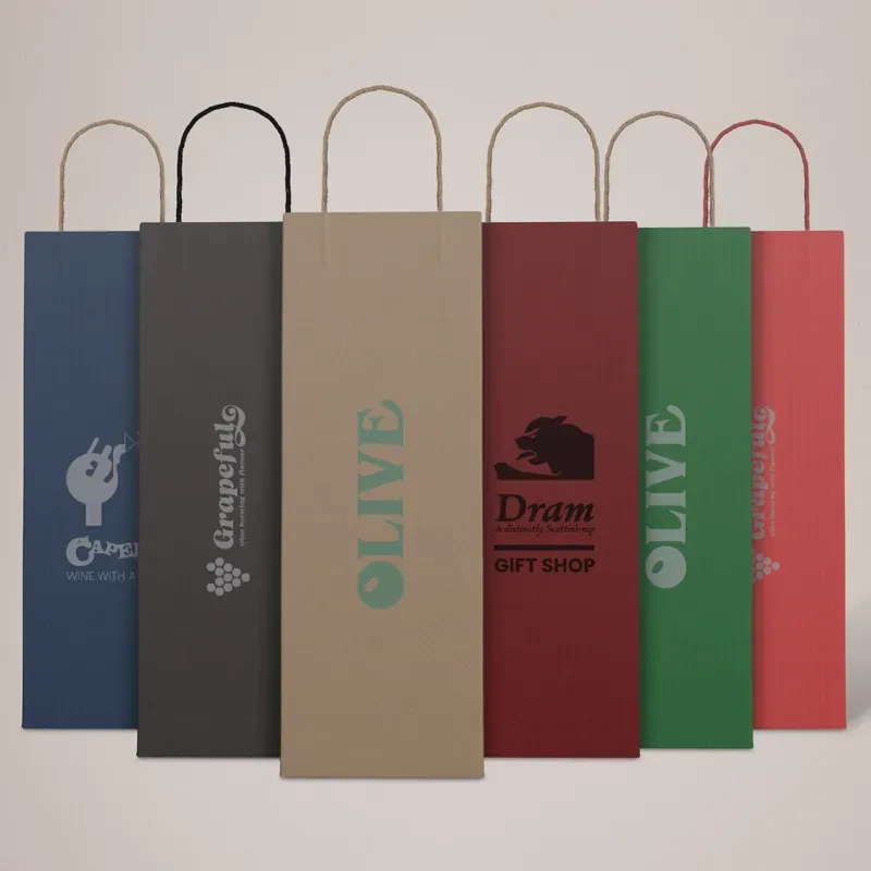 Paper Bottle Bags - All Colours