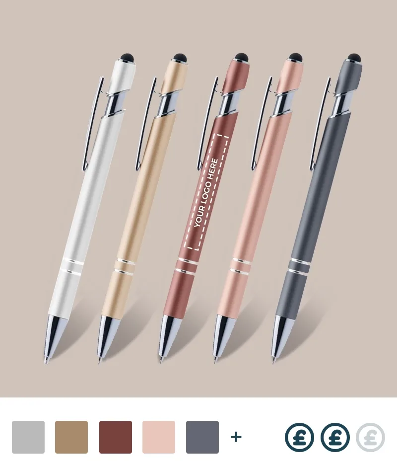 Branded metallic pens