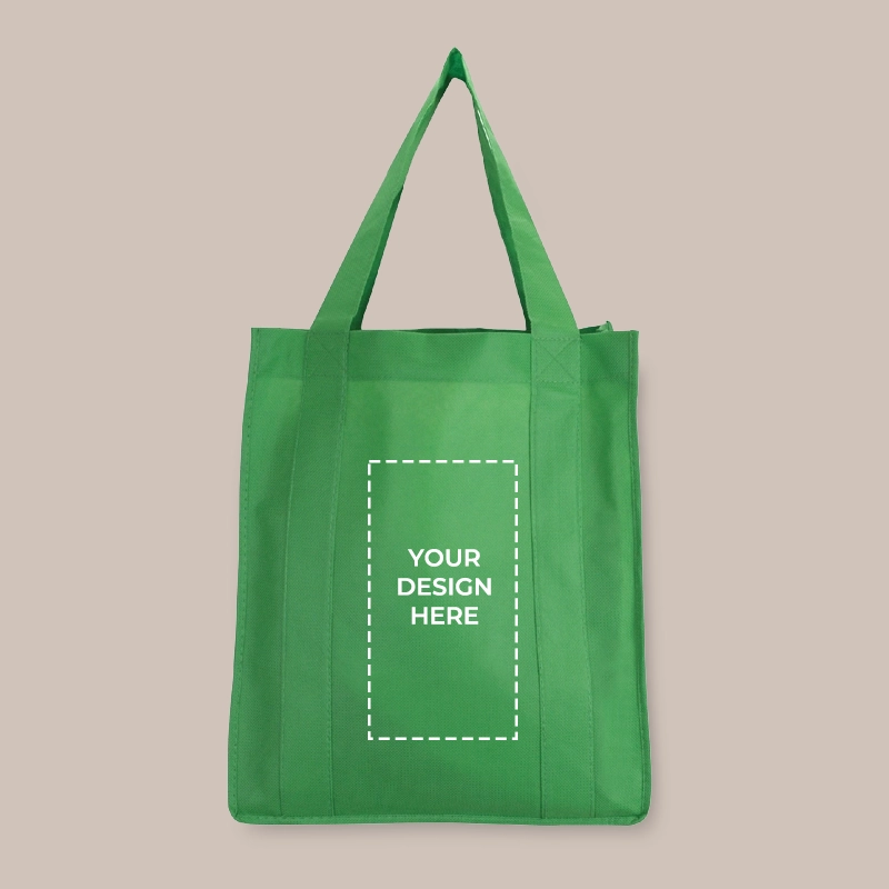 Custom Green Shopping Tote Bag