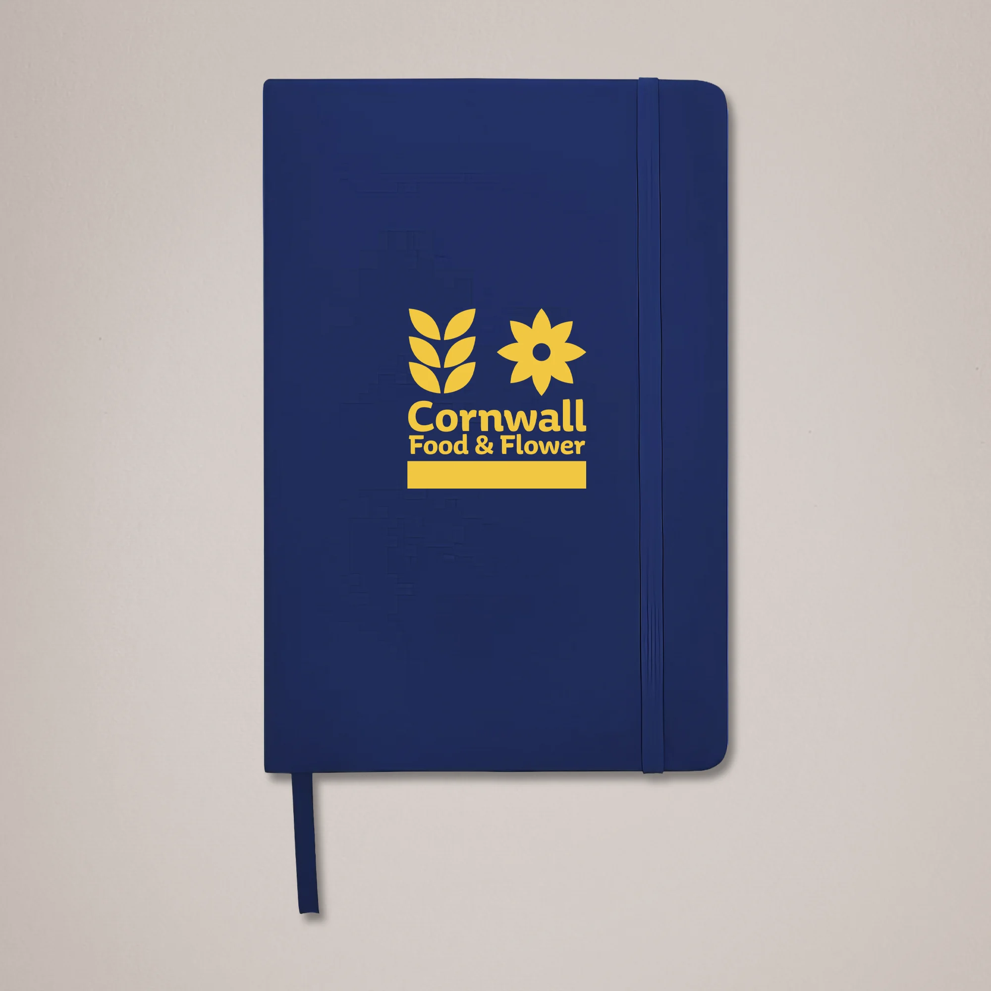 Plain Navy A5 Customisable Notebook