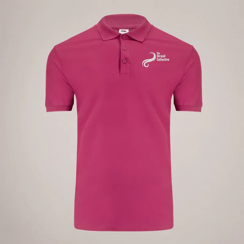 Burgundy Embroidered Polo