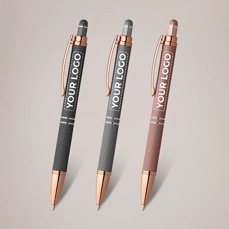 Faskally Soft Touch Rose Gold Stylus Pen