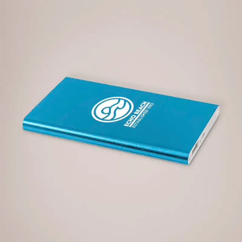 Branded Phone Charger - Light Blue