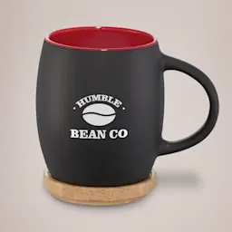 Hearth 400ml Ceramic Mug with Wooden Coaster Thumbnail