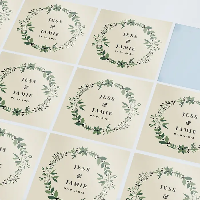 Wedding stickers and wedding stationery