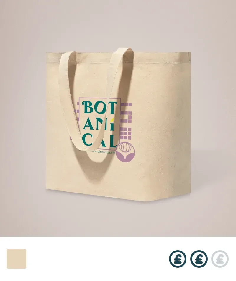 Recycled Cotton Blend Custom Shopper